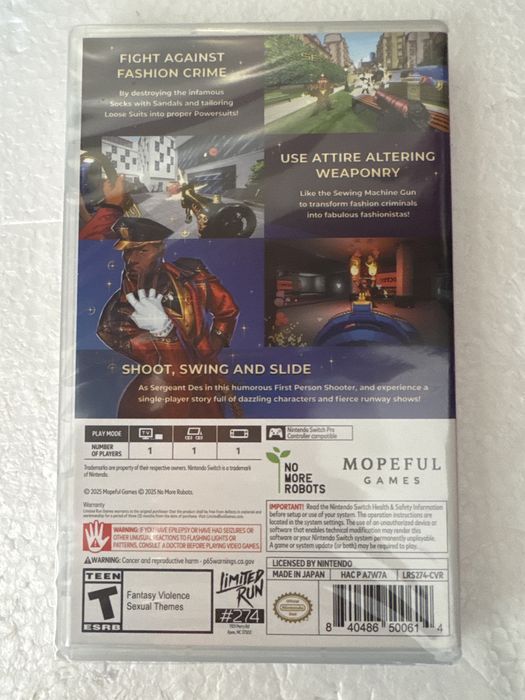 Fashion Police Squad - nowa, w folii - gra na Nintendo Switch - Limited Run 274