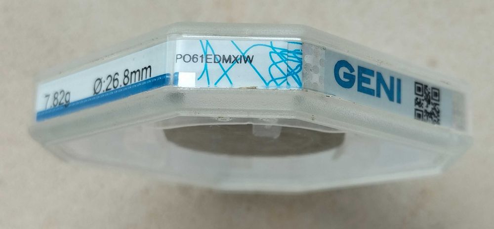 Moeda 1$ 1961 Alpaca Certificada Geni Paris MS62 Estado Soberba