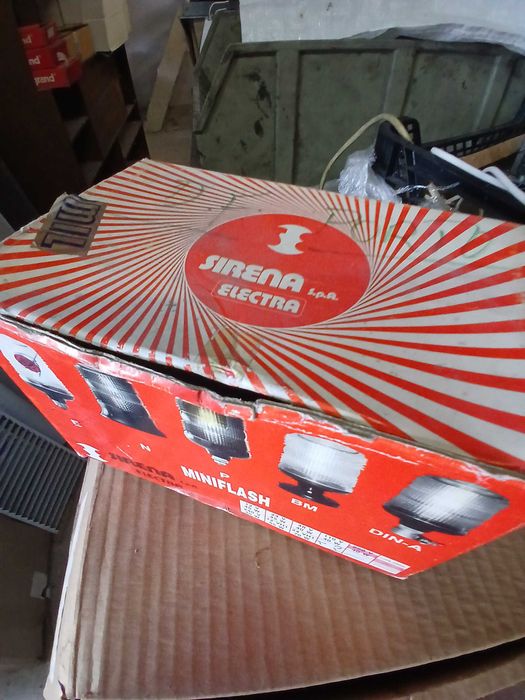 Sirene sinalização elétrica Miniflash