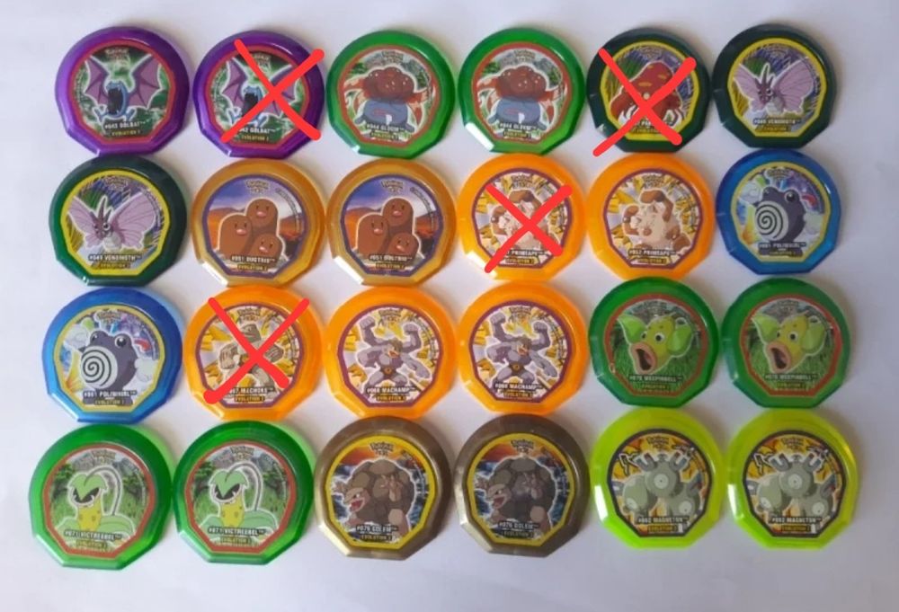 Tazos pokemon nox - venda à unidade