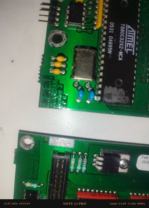 Комплект автоматики GUARDIAN v3 (Плата CPU с ЖК + Плата 10 реле) + БП Omron 24V