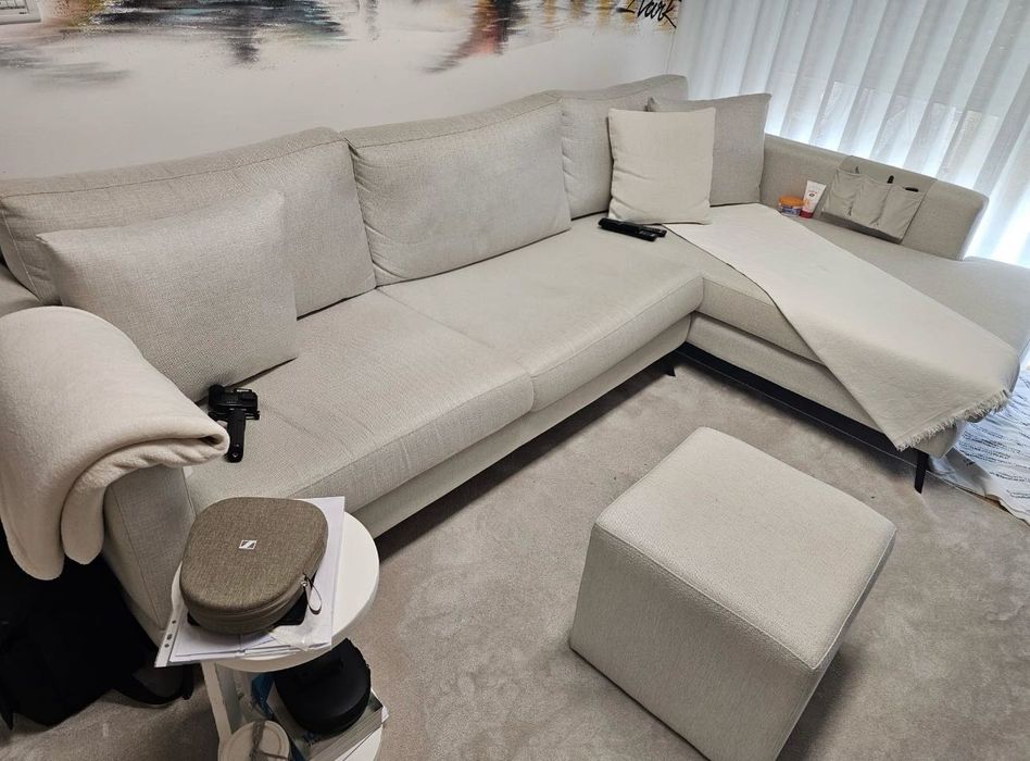 Sofá com chaise longue El Corte Inglès NOVO