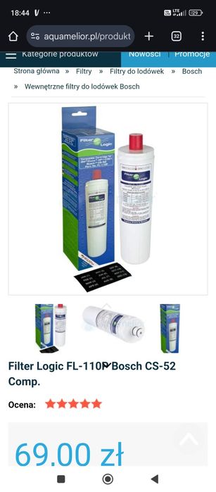 Filtr logic FL-11OP do lodówki  Bosch cs 52