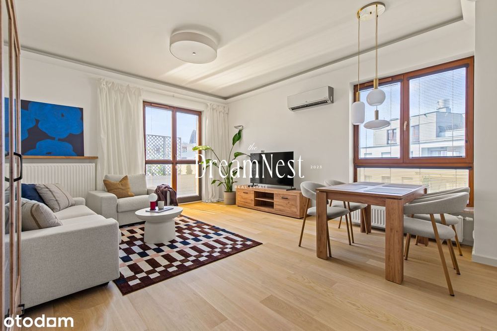 Przestronne 3-pokojowe mieszkanie z klimatyzacją | 80 m² | Wilanów