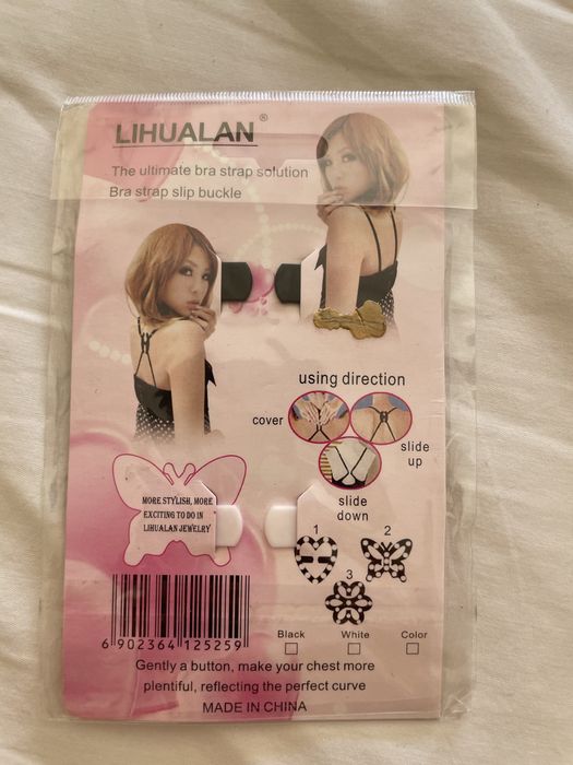 Bra strap slip buckle