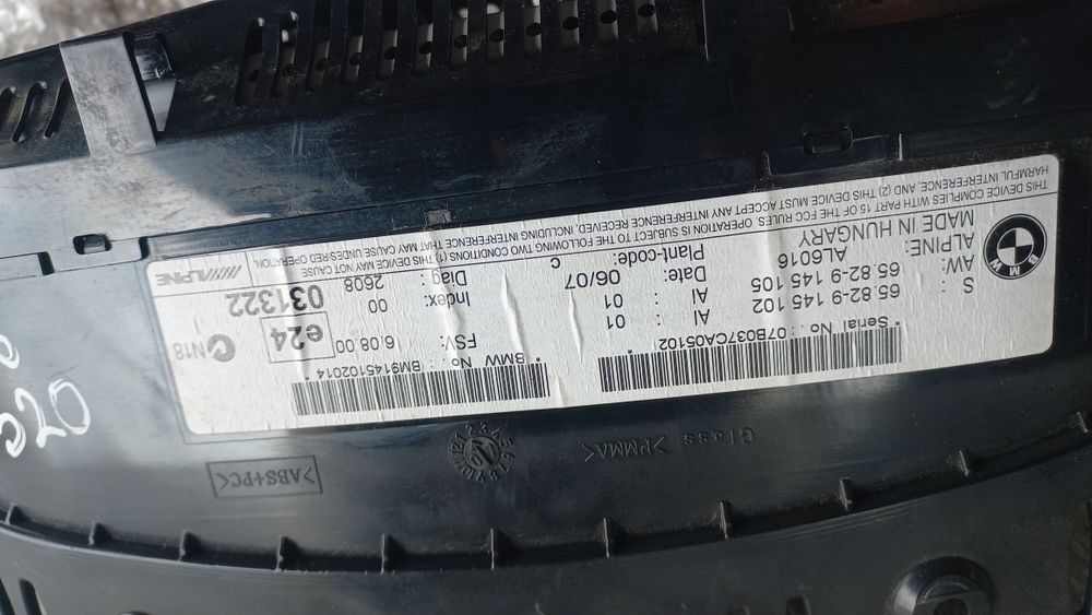 Wyświetlacz radia CCC nawigacji ekran bmw e60 e61
