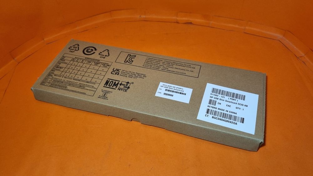 HP Z9H48AA USB Slim Smartcard Keyboard — New, OEM Box, PT Layout64550839898370122