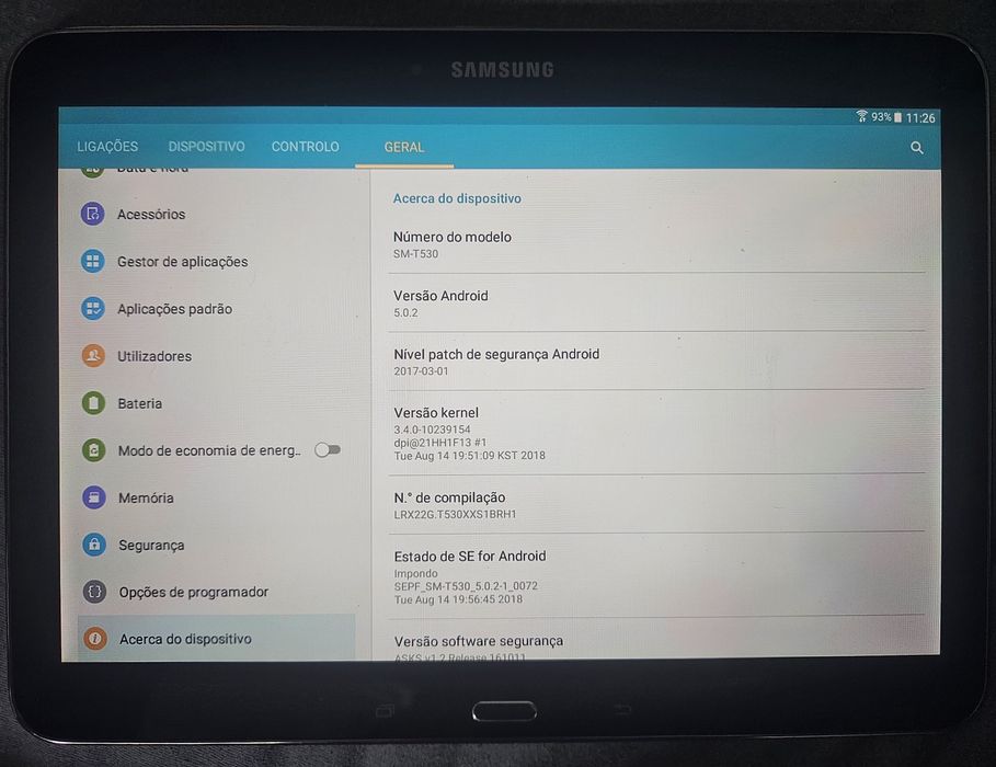 Tablet Samsung Galaxy Tab4 10'