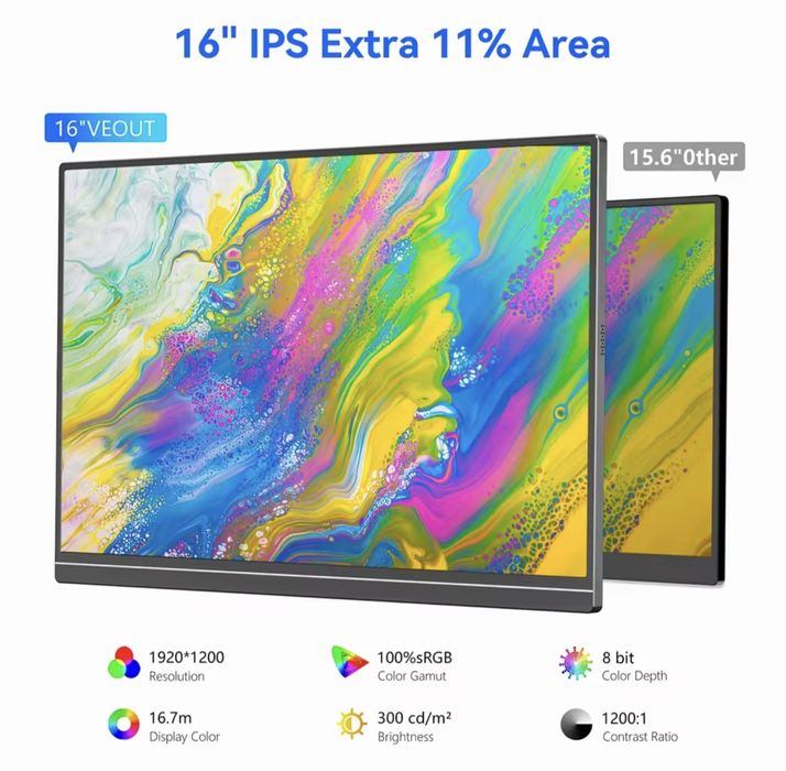 Портативний монітор Veout 16"