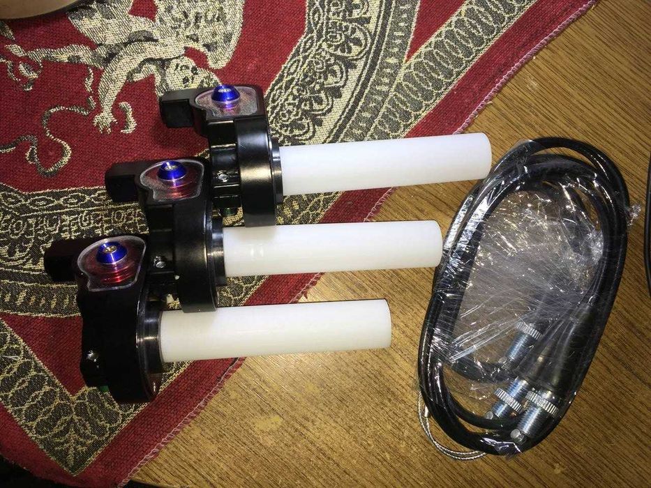 Универсальная короткоходная ручка газа (с тросом газа)