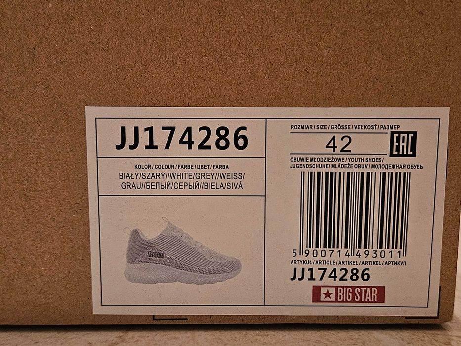 Białe buty Big Star JJ174286
