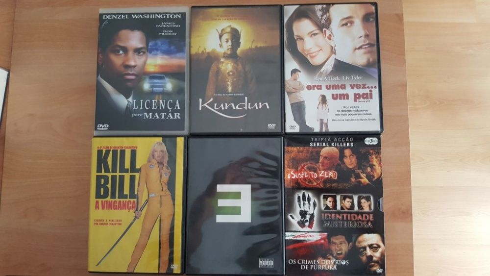 55 DVD's + 1 Video CD de filmes variados