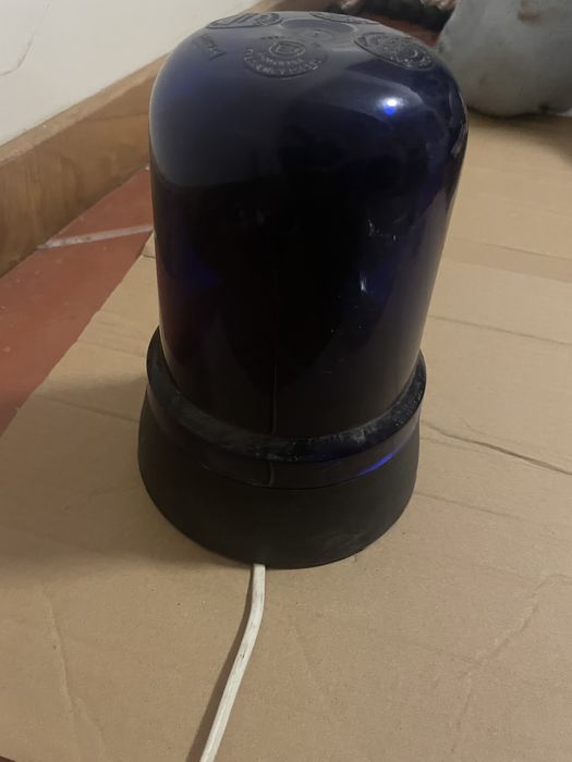 Candeeiro sirene azul