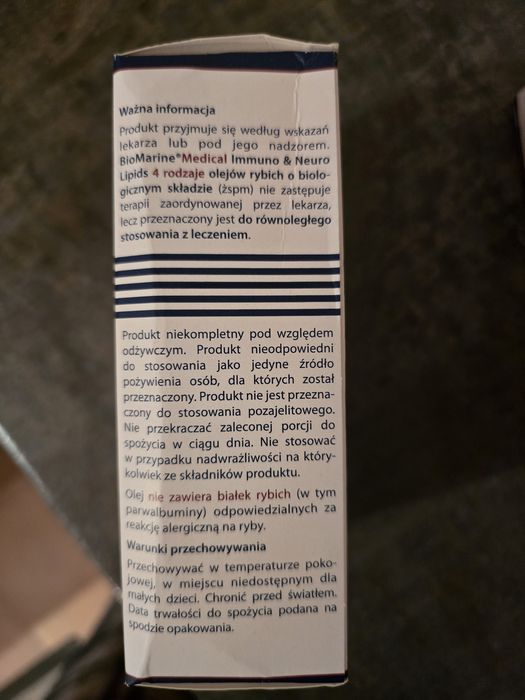 Biomarine medical omega tran suplement nowe 6 opakowań okazja