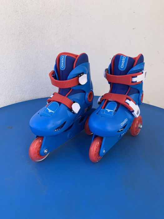 Patins e proteções para criança