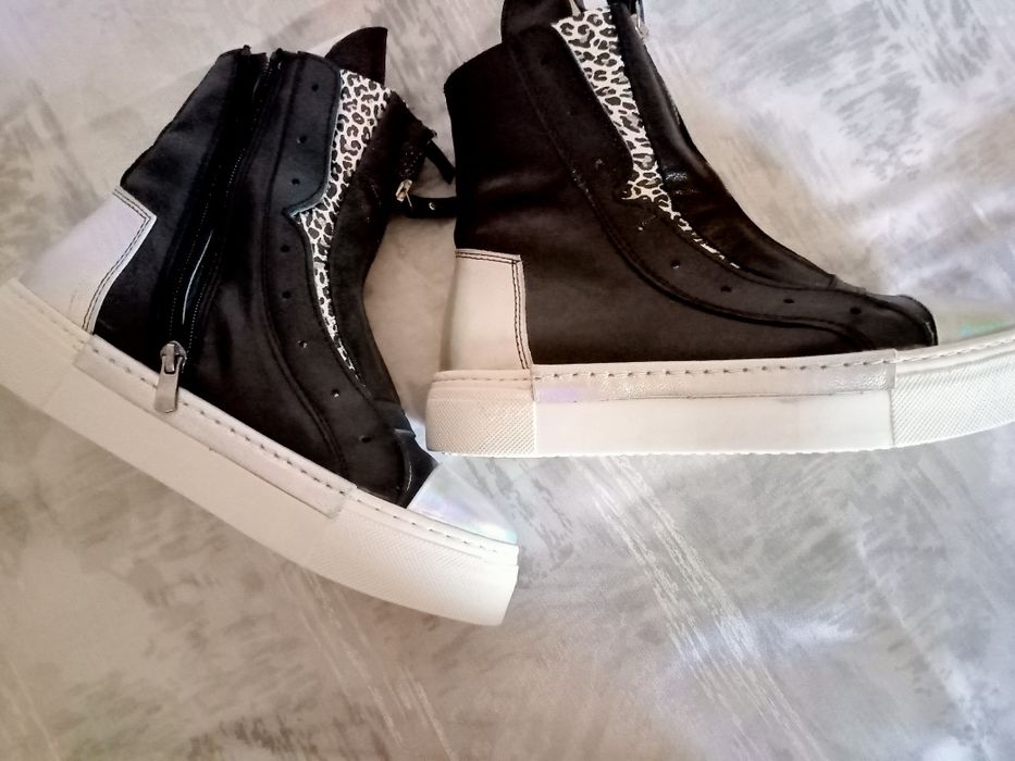 Ботинки высокие демисезонные натуральная кожа