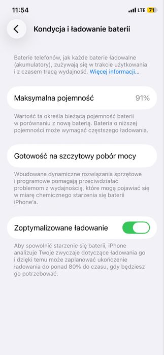 iPhone Pro złoty 91% bateria + 6 etui