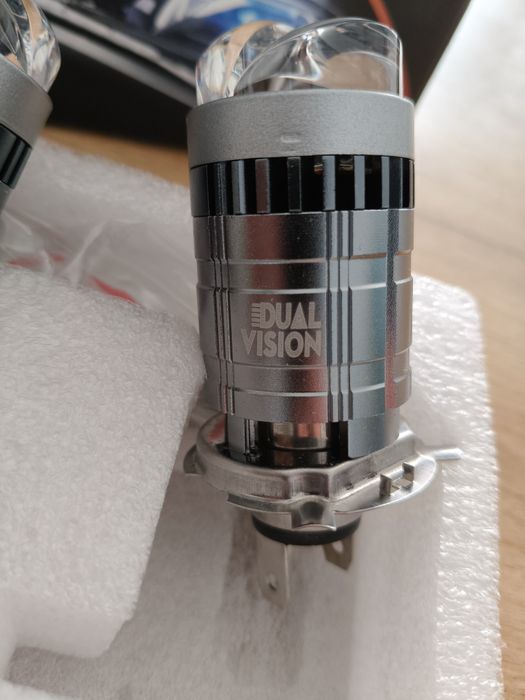 Żarówki H4 LED Mini Soczewka Projektor DUAL VISION – NOWE
