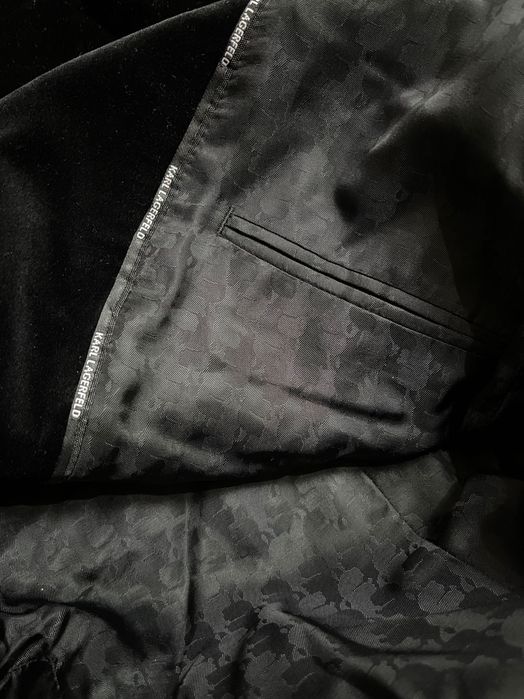 Велюровый блейзер Karl Lagerfeld (L) slim fit