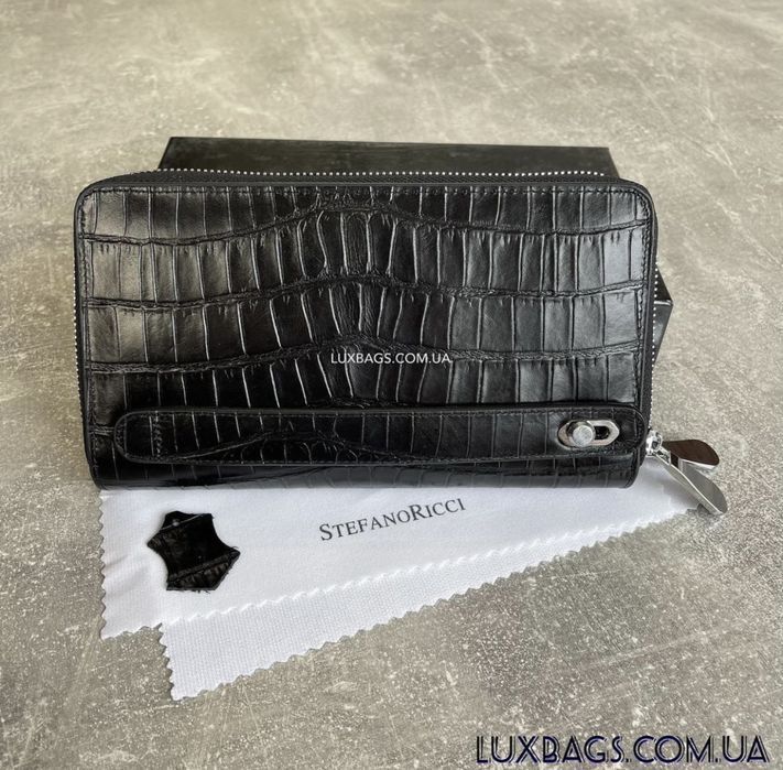 Кожаный мужской кошелек портмоне клатч Stefano Ricci