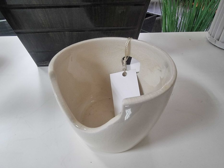 Ceramiczne osłonki kremowe Osłonka Doniczka doniczki z ceramiki