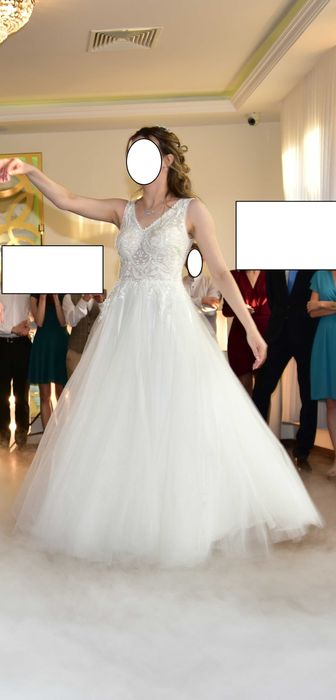 Suknia ślubna w stylu Chantall + welon