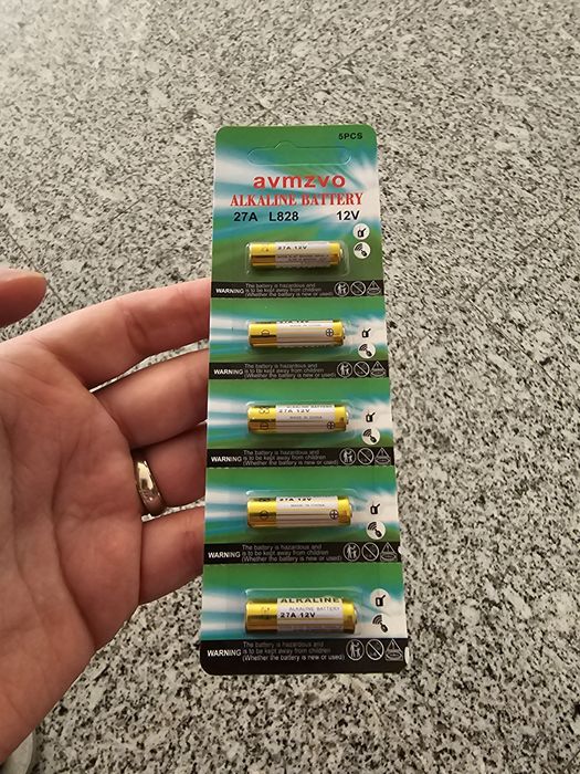 Pack 5 pilhas 27A L828 12v