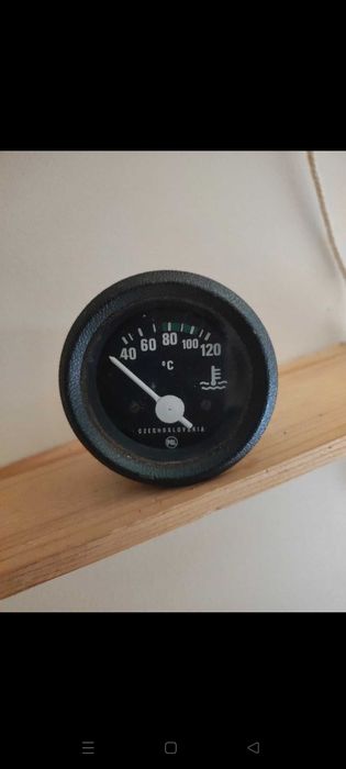 Skoda Termômetro auto antigo