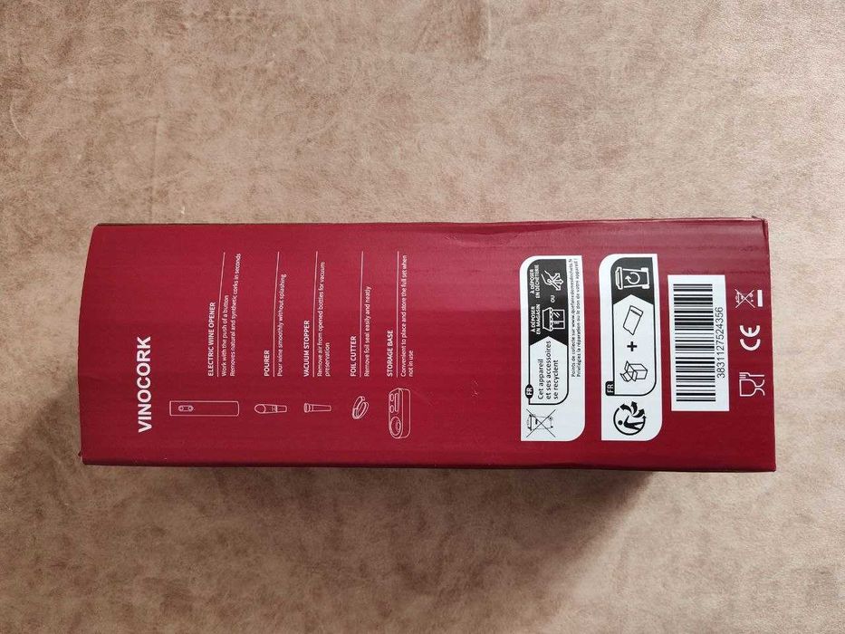 NOWY nieużywany elektryczny otwieracz do wina VINOCORK