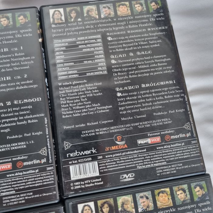 Robin z Sherwood Kolekcja Dvd 1+2 seria