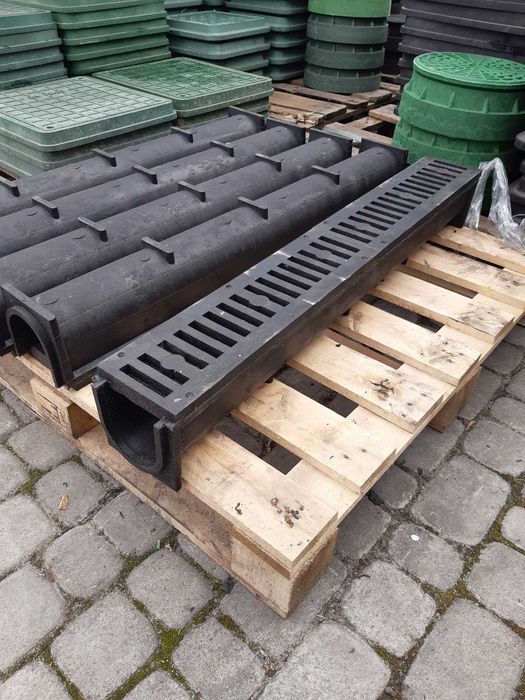 Люк каналізаційний полімер-піщаний, водовідвід лоток водостік жолоба