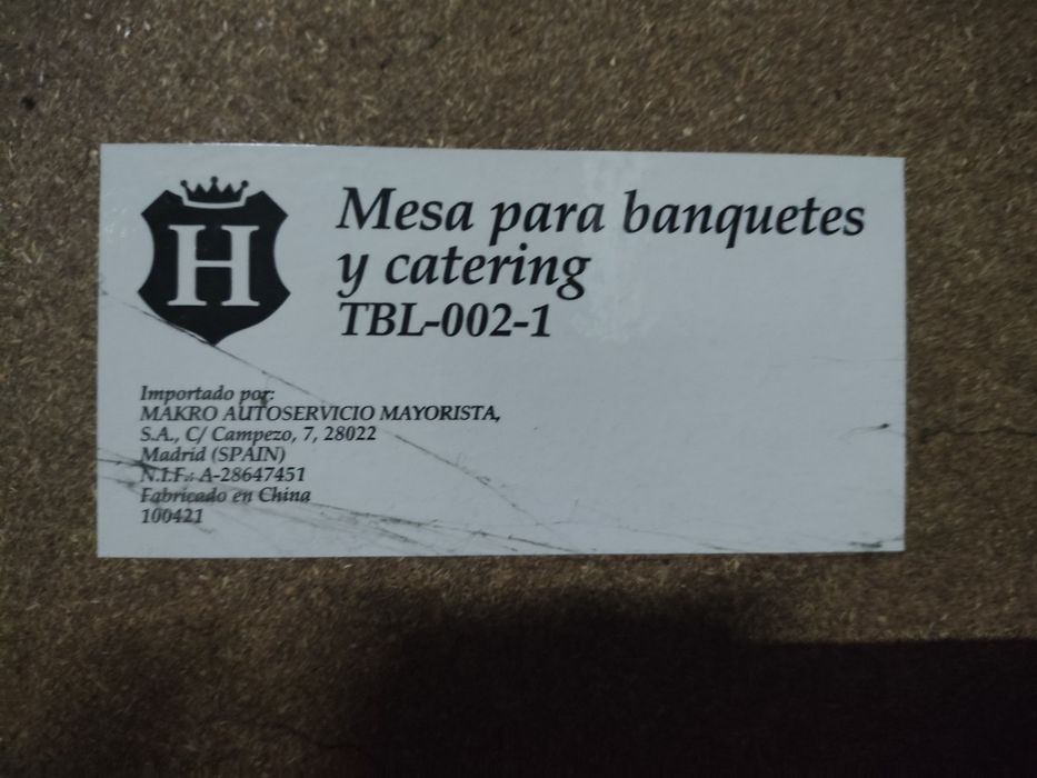 Mesa para jantares ou banquete