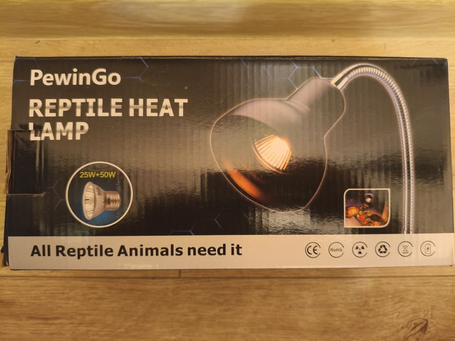 Lampa grzewcza dla gadów, żółwia