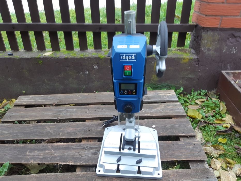 Wiertarka Stołowa Scheppach DP40 710 Watt 2-biegi Laser Lampka LED