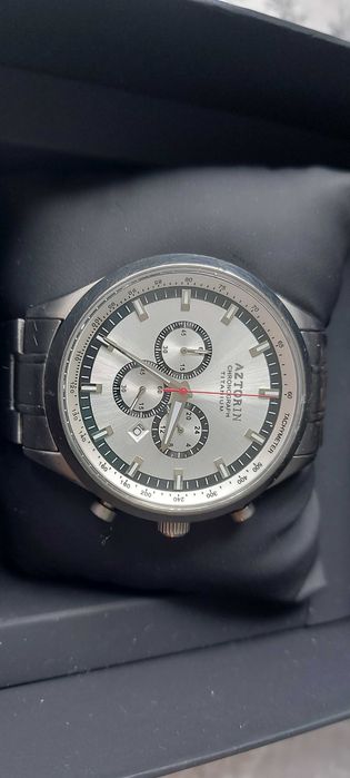 Zegarek Aztorin A047.G254 Titanium Limited Edition nr 0188/1000 srebrny panda