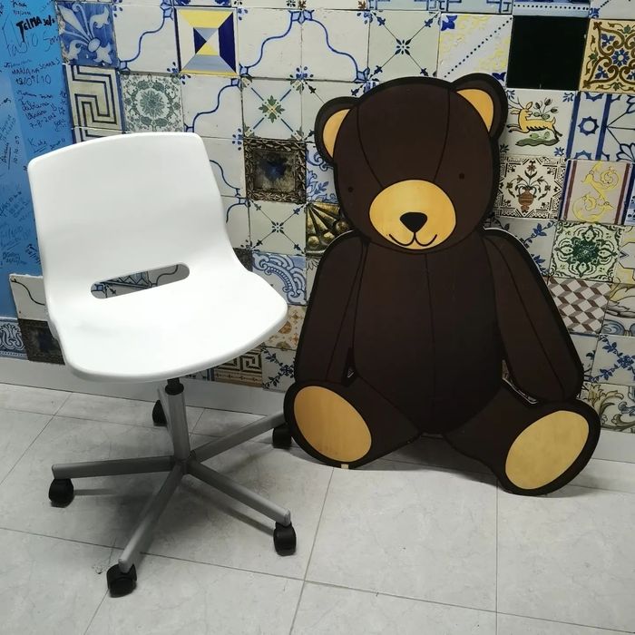 Teddy bear em Madeira com 95cms