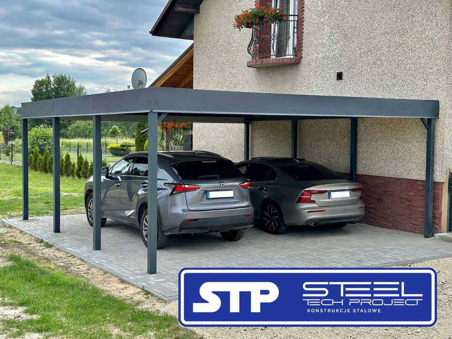 Carport 6x6 6x3 Wiata Samochodowa Altana Metalowa