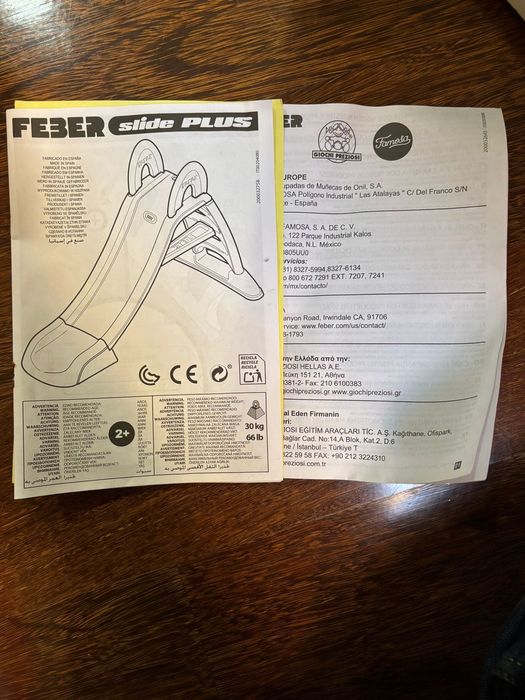 Escorrega de interior e exterior