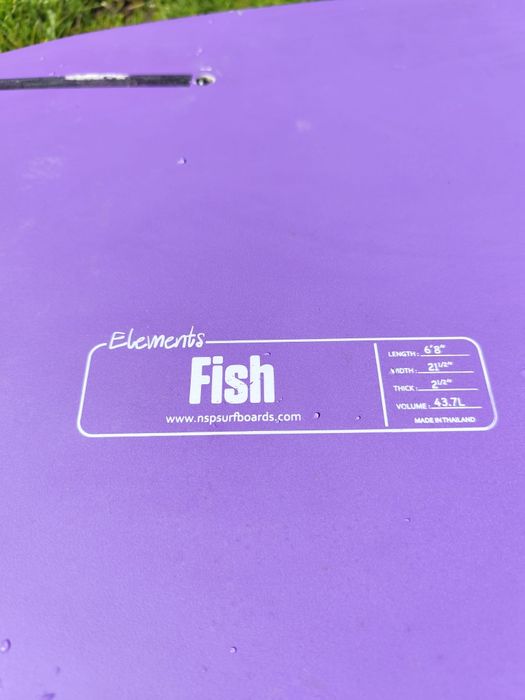 NSP Fish 6'8 Mid-lenght + fins and leash (surfboard)
