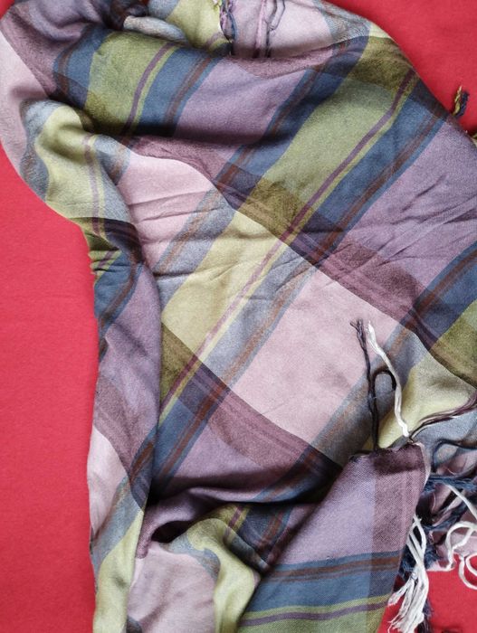 chusty wiskoza zieleń fiolet