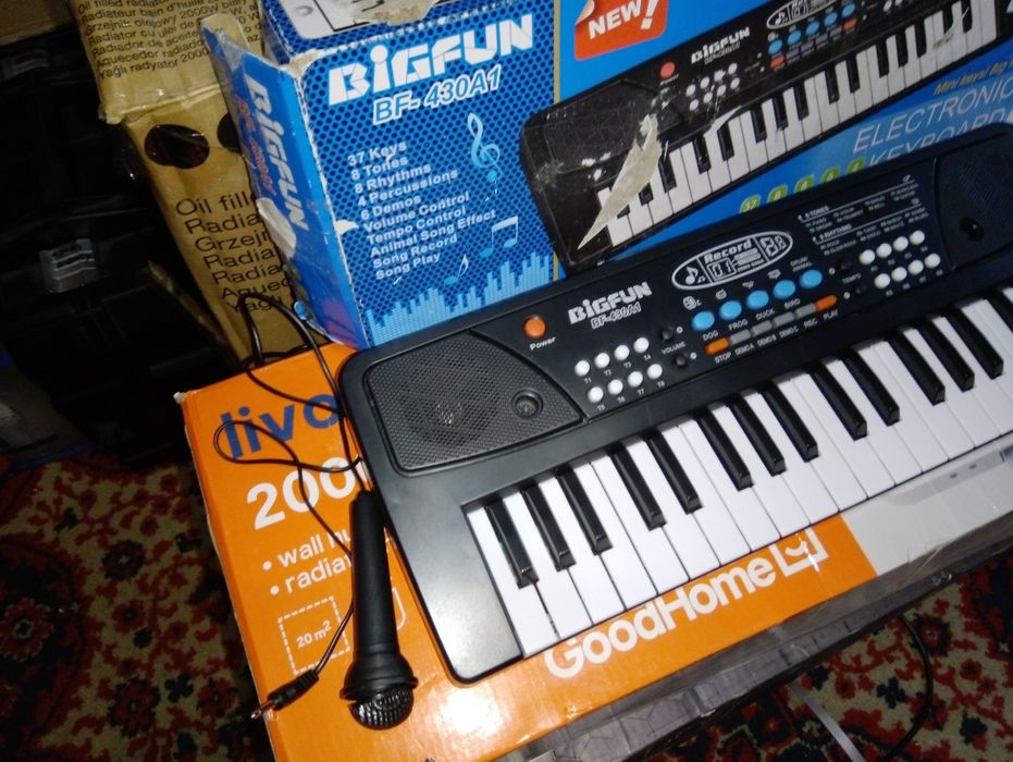 Zabawka edukacyjna Mój pierwszy keyboard big fun plus mikrofon nowy