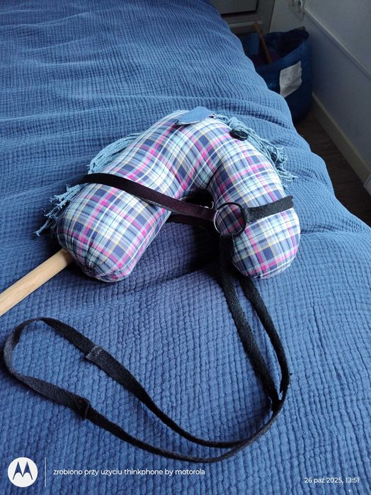 Konik na kiju ręcznie robiony. Hobby horse 100 cm