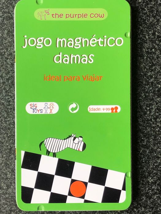 Jogo de xadrez magnético portátil (oferta de jogo Damas)