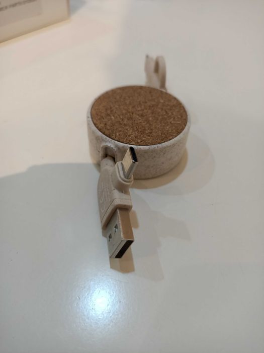 Kabel, przewód zwijany SLOPI 09175-17, USB-A i USB-C do USB-C i Lightning Apple - 1m