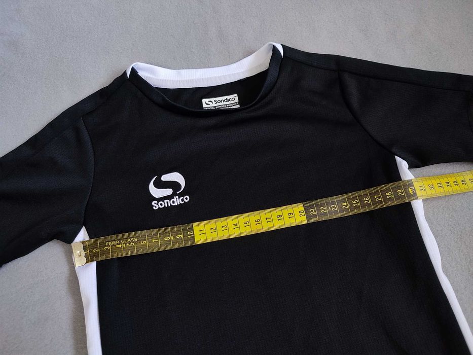 Футболка детская спорт черная Sondico 5-6 лет, 110-118 см