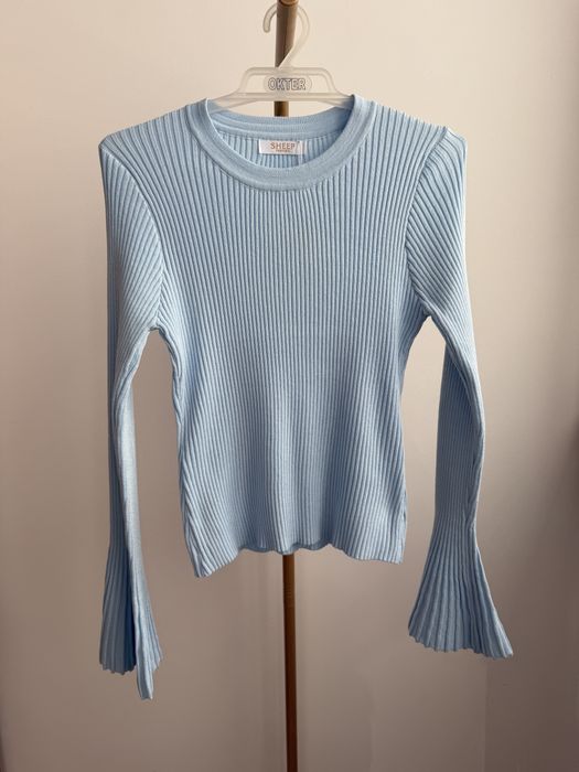 Sweter damski cienki wiskoza dzwonek uniwersalny