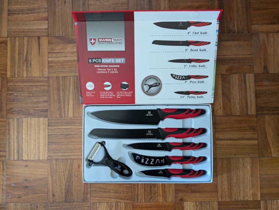 Conjunto de 6 Facas | Utensílios SwissTouch NOVO
