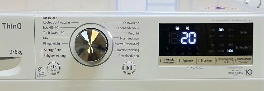 Прально-сушильна машина LG 9/6kg .2024 рік.Стан нової. Гарантія