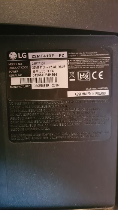 Monitor LG 22 polegadas