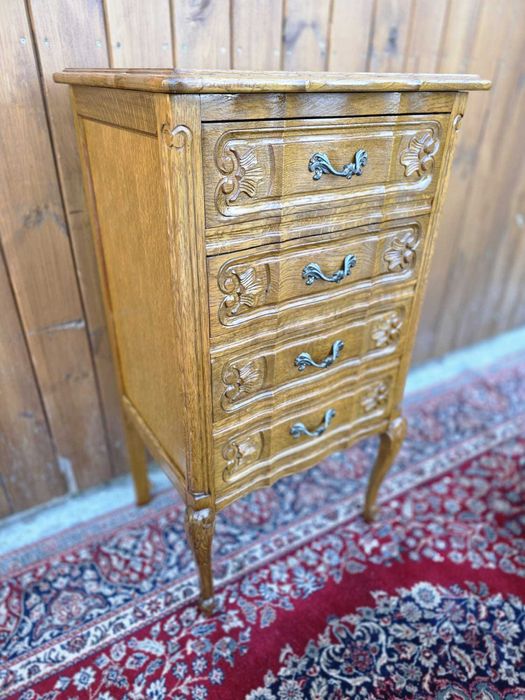 Szafka Ludwik z szufladami, lite drewno #2403 Stylowy Węgrów